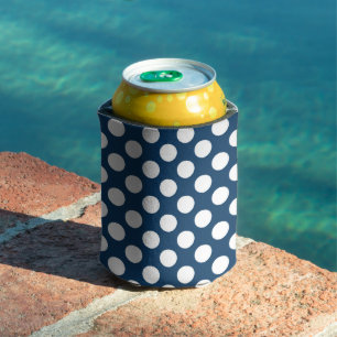 Porta-lata Bolinhas Azuis marinho, Padrão de Bolinhas, Pontos