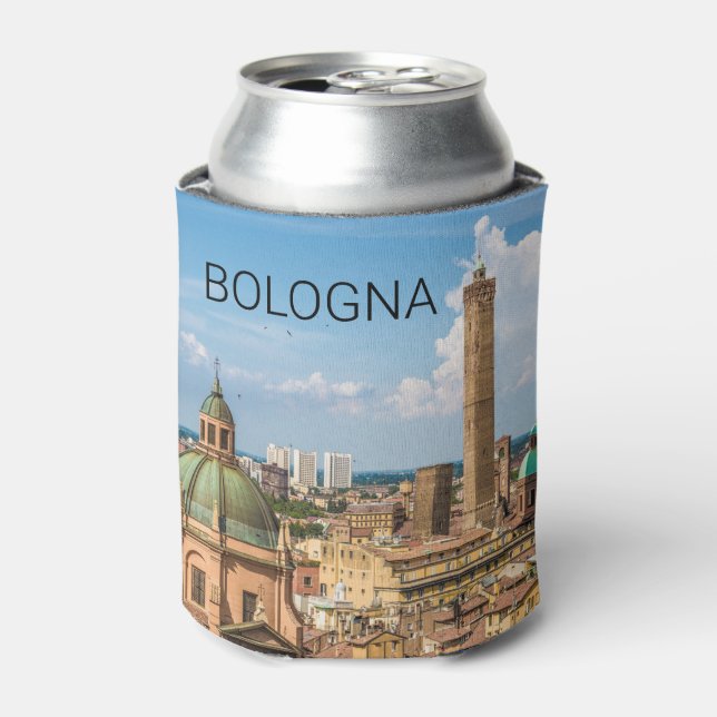 Porta-lata Bolonha Emilia-Romagna Itália Panorama Souvenir (Can Front)