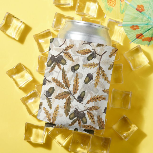 Porta-lata Bolotas de carvalho em branco (Verão in situ)