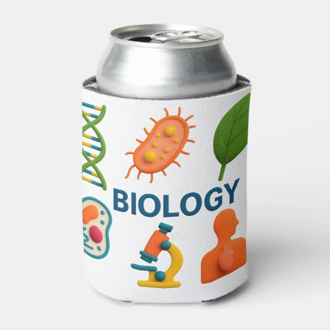 Porta-lata Bolsa Térmica Colorida de Biologia (Can Front)