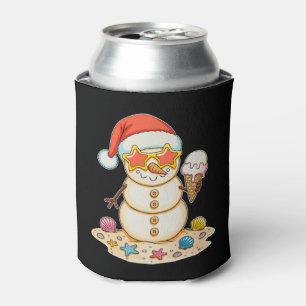 Porta-lata Bondeco de Areia Chapéu de Papai Noel Natal Vibes 
