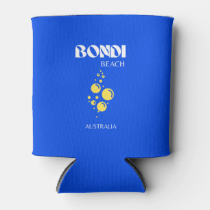 Porta-lata Bondi Beach, Bondi Beach Viagem Art, Blue