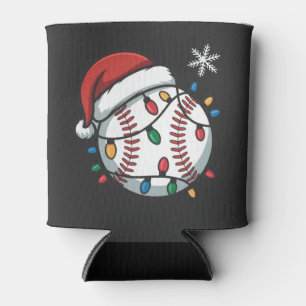 Porta-lata Boneco de Neve Beisebol Natal Papai Noel Beisebol