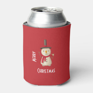 Porta-lata Boneco de neve do Feliz Natal que acena e que
