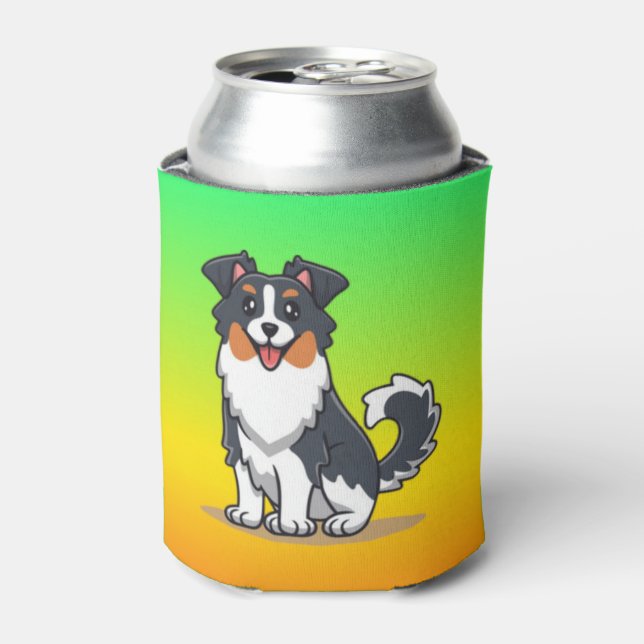 Porta-lata Bonito Australian Shepherd-23144 (Can Front)