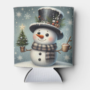 Porta-lata Bonito boneco de Natal/Neve de inverno