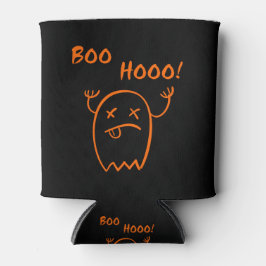 Porta-lata Boo Hooo Fantasma de Halloween Escuro Monocromátic