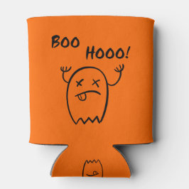 Porta-lata Boo Hooo Fantasma de Halloween Monocromático