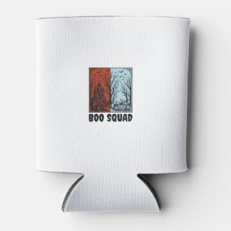 Porta-lata Boo Squad Camisa Vintage Halloween Abóbora Design_