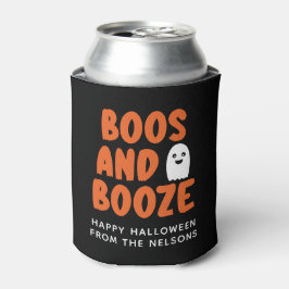 Porta-lata Boos e Booze Adultos Halloween Ghost Koozie Cooler