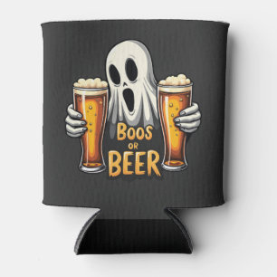 Porta-lata Boos Ou Beer Engraçado Oktoberfest Halloween Ghost