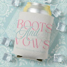 Porta-lata Boots and Vows - Western Festa de solteira