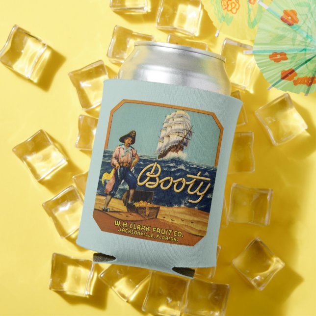 Porta-lata Booty | Rótulo de Citrus Vintage (Verão in situ)