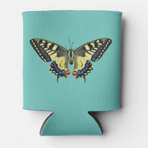 Porta-lata Borboleta amarela e preta 