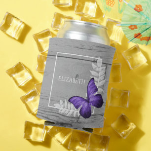 Porta-lata Borboleta Roxa