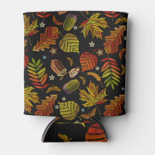 Porta-lata Bordado do outono: Motifs Florestais Motifáveis