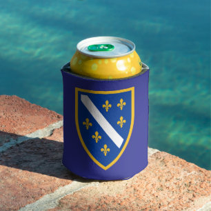 Porta-lata Bosnia Brasão de Armas Can Cooler Patriótico 