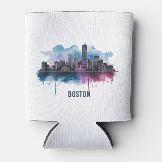 Porta-lata Boston City Skyline, Boston Mãe Skyline (Frente)