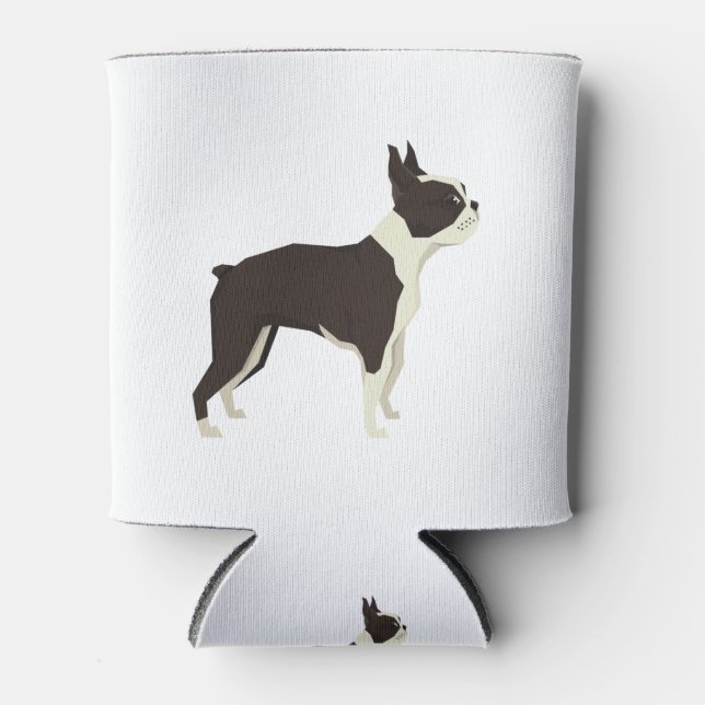 Porta-lata Boston Terrier (Frente)