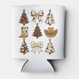 Porta-lata Botas de Cowboy de Natal Ocidental Santa Natal