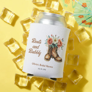 Porta-lata Botas Western Rústicas e Chuveiro de Noiva Espuman