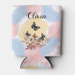 Porta-lata Bouquet floral blooming garden