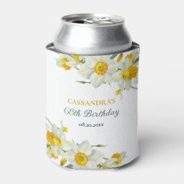Porta-lata Brancos Amarelos Daffodil Rustic Aniversário Flora