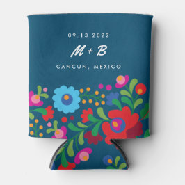 Porta-lata Bridesmaid do Casamento de Destino de Bordados Mex