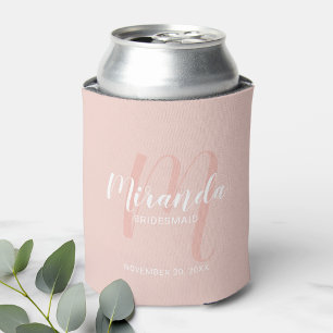 Porta-lata Bridesmaid Personalizado de Script Moderno