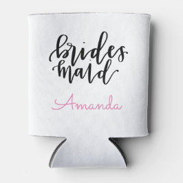 Porta-lata Bridesmaid pode resfriar - Personalizar nome