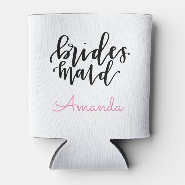 Porta-lata Bridesmaid pode resfriar - Personalizar nome (Frente)