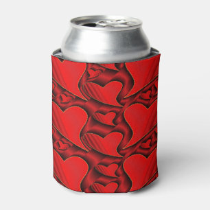 Porta-lata brilhante, amor, coração, vermelho, valentine, rom