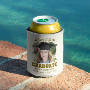 Porta-lata Brinde ao Graduado Nome da Foto Personalizada Famí