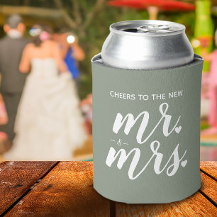Porta-lata Brindemos ao Novo Sr. e Sra. Casamento