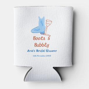 Porta-lata Brindes de casamento Boots & bubbly garrafa de cha