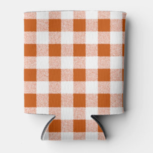 Porta-lata Brown Gingham Check