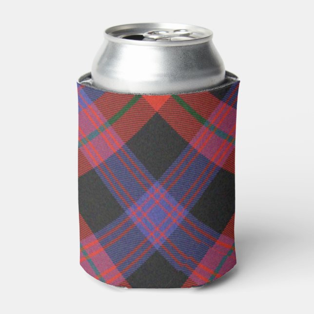 Porta-lata Brown Tartan Can Cooler (Can Front)
