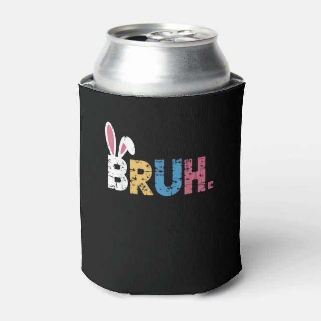 Porta-lata Bruh Easter Bunny Cute Memória Para Crianças _3 (Can Front)