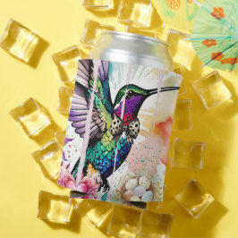 Porta-lata Brushstroke Bird Art