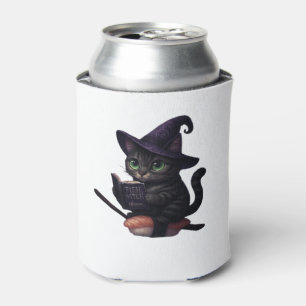 Porta-lata Bruxa Purr-rmesan - Adesivo de Gato Kawaii Sushi O
