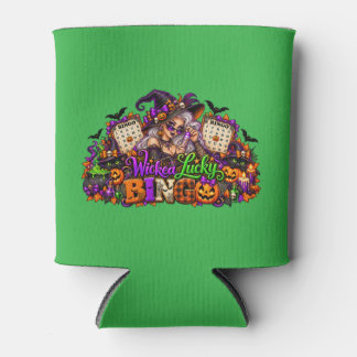 Porta-lata Bruxa Sortuda Bingo de Halloween Bruxa & Gatos Pre