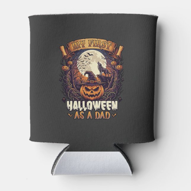 Porta-lata Bruxas Penduradas Halloween Bruxa Voadora Casa Ass (Frente)