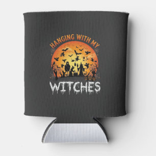 Porta-lata Bruxas Penduradas Lua de Halloween Morcegos Abóbor