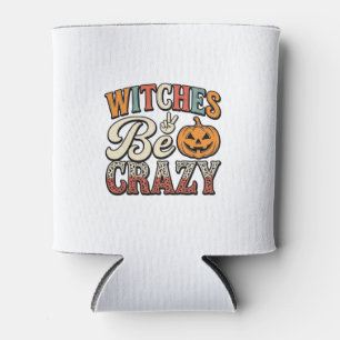 Porta-lata Bruxas São Loucas Camisa Vintage de Halloween Desi