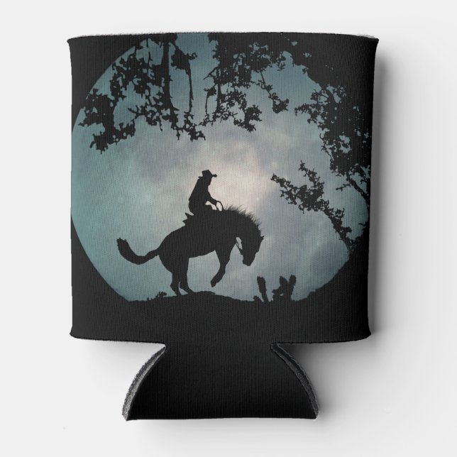 Porta-lata Bucking Horse e Cowboy (Frente)