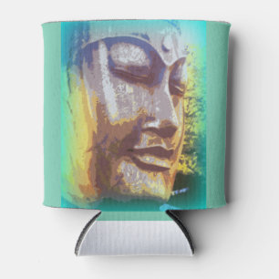 Porta-lata buddha enfrenta o verde