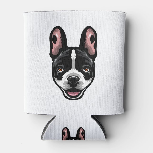 Porta-lata Bulldog francês - Design (Frente)