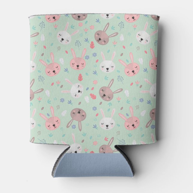 Porta-lata Bunny Bloom Garden Bebedouro de Bebidas (Frente)