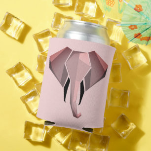 Porta-lata Cabeça de Elefante Geométrica