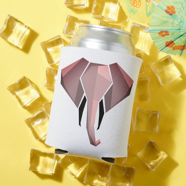 Porta-lata Cabeça de Elefante Geométrica (Verão in situ)